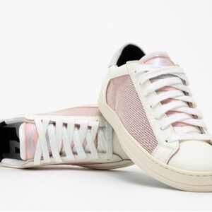 P448 JohnBS Kepler Pink metallic sneakers- size 8